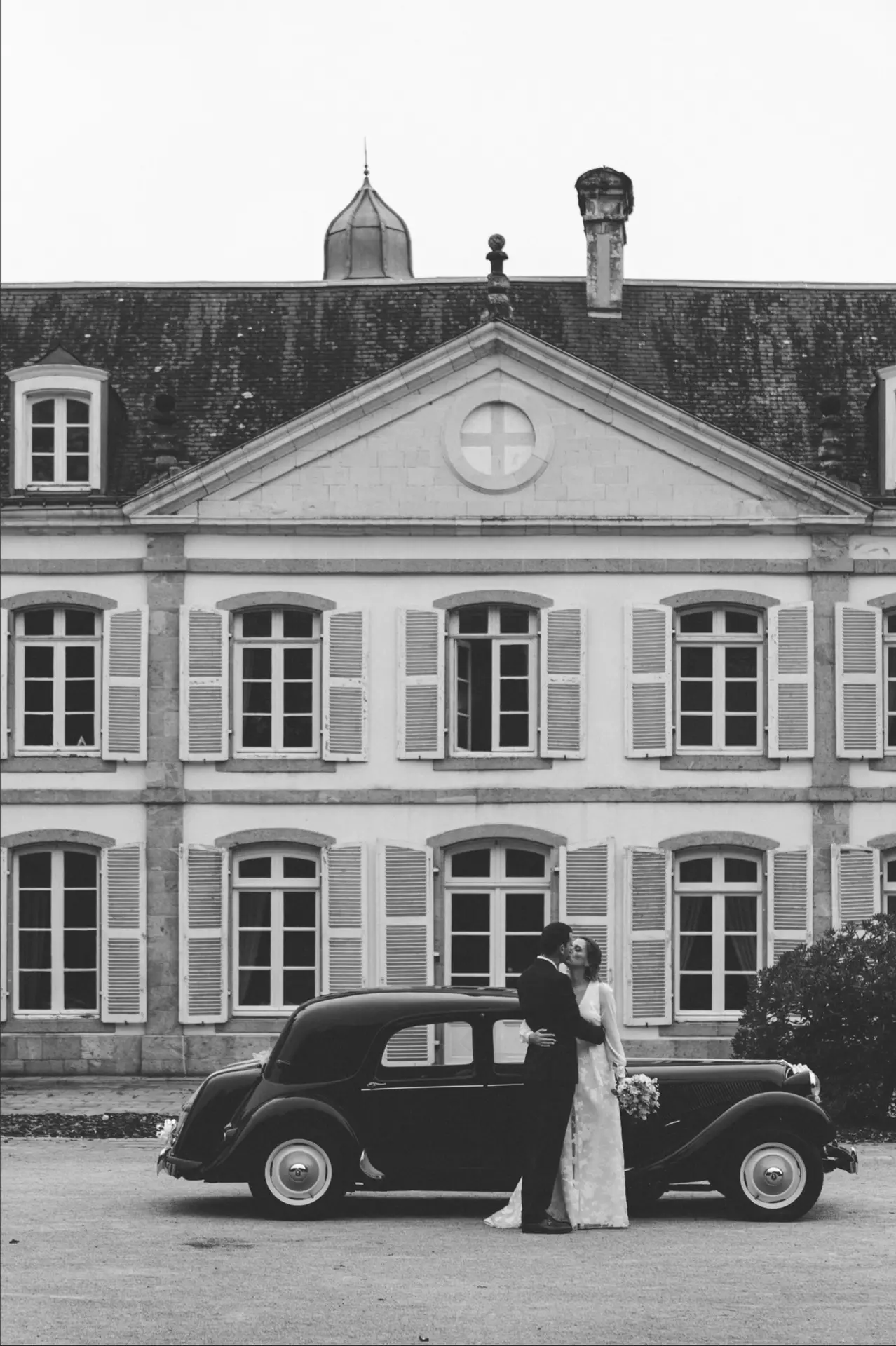 Couple de mariés au Château de Lannouan