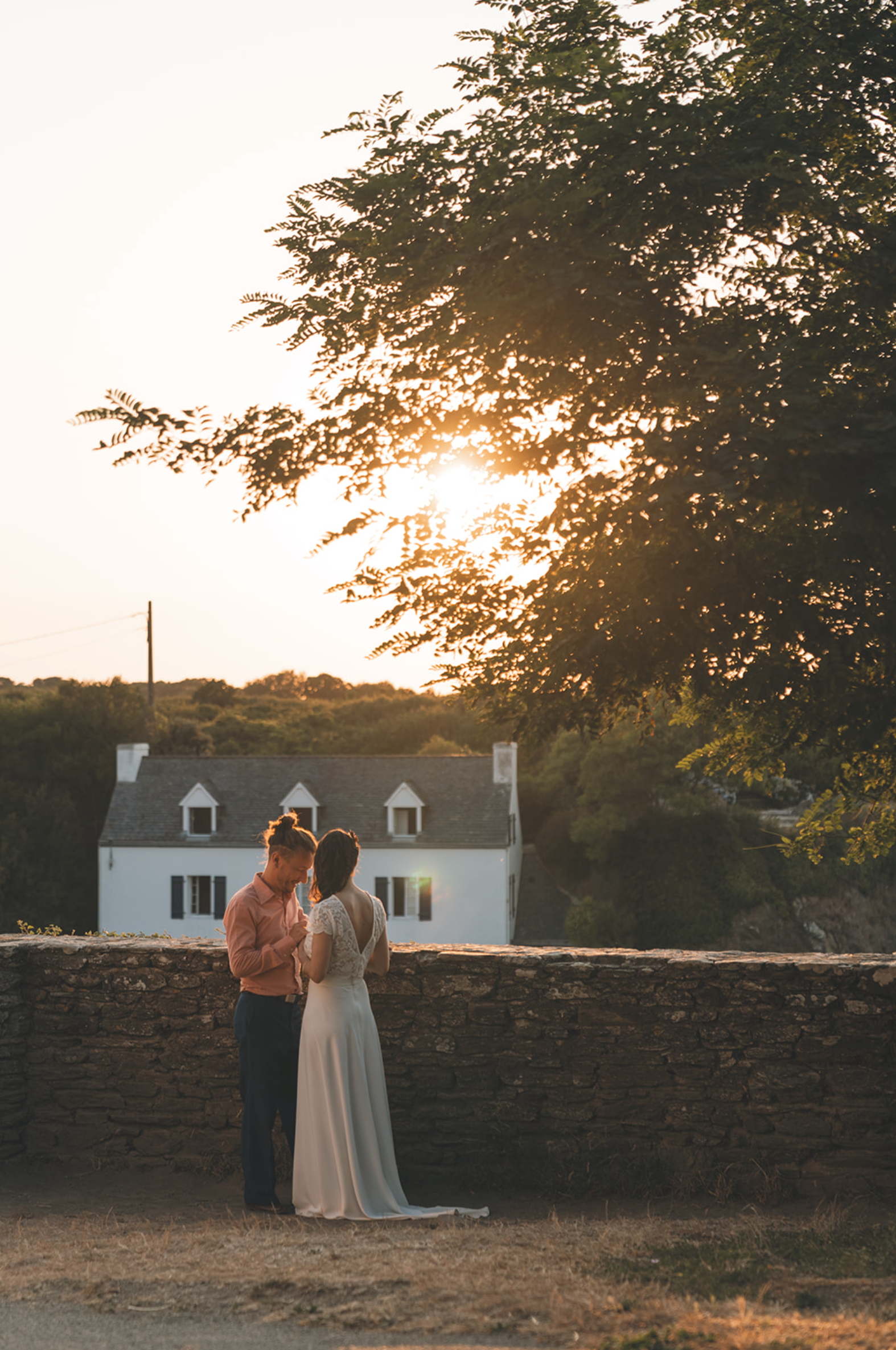 Couple de mariés a Groix